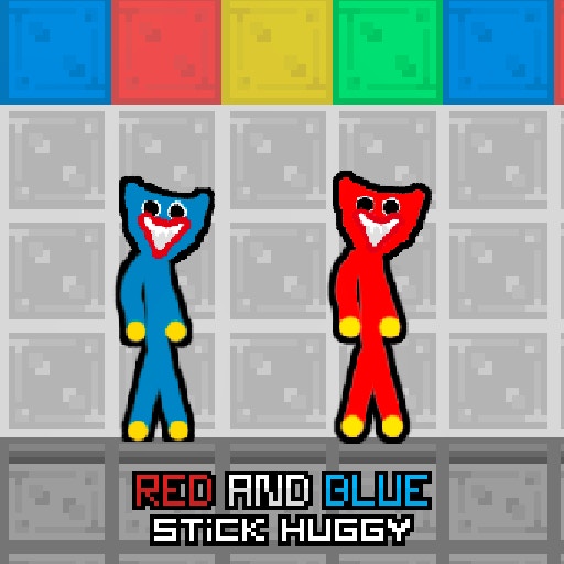 Red and Blue Stick Huggy